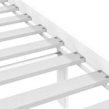 Bed Frame without Mattress White 120x190 cm Small Double Solid Wood 3101059