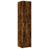 Slim Storage Cabinet Smoked Oak 40x42.5x225 cm Engineered Wood 3281277