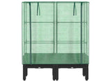 Raised Bed with Greenhouse Cover Rattan Look 80x40x140 cm 4015819