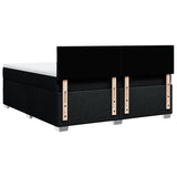Box Spring Bed with Mattress Black 180x200 cm Fabric 3285969