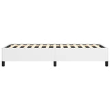 Bed Frame without Mattress White 100x190 cm Twin Faux Leather 347276