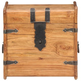 ZNTS Chest 40x40x40 cm Solid Acacia Wood 289647