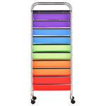 XXL 15-Drawer Mobile Storage Trolley Multicolour Plastic 320410