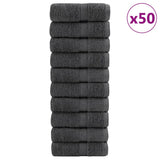 Soap Towel Set of 50 Anthracite 100% cotton 30 x 30 cm 137151