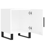 Bedside Cabinet High Gloss White 40x40x50 cm Engineered Wood 827616