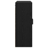 Wall-mounted Cabinet 2 pcs Black Oak 69.5 x 34 x 90 cm 3415597