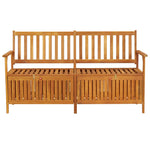 Storage Bench 148 cm Solid Wood Acacia 316743
