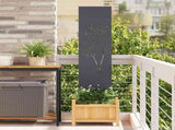 Garden Privacy Screen Anthracite 32 x 140 cm Cold-rolled steel 876233