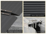 Wheelchair Ramp, 152L x 73Wcm, 272KG Capacity, Folding Aluminium Threshold Ramp with Non-Skid T3398P343504