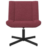 Swivel Chair Wine Red 63 x 75 x 76 cm Fabric 42007328