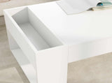 Coffee Table White 110 x 50 x 41 cm Engineered Wood 8000156