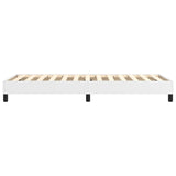 Box Spring Bed Frame White Single Faux Leather 3121182