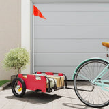 Bike Trailer Red Oxford Fabric and Iron 94160