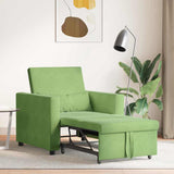 Pull out Sofa Bed Single Light green 90 x 165 x 87 cm Velvet 42002700