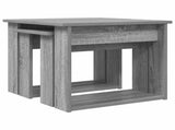 Coffee Table Set 2 pcs Grey Sonoma Engineered Wood 8000129