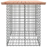 Garden Table Gabion Design 100x70x72 cm Solid Wood Douglas 834363