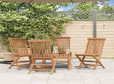 Folding Chairs 4 pcs for Garden & Outdoor Teak Wood 43040