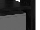 Bedside Table 2 pcs Black Oak 41 x 40 x 45 cm Engineered Wood 8000423