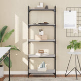 Bookcase 5-Tier Grey Sonoma 60x30x154 cm Engineered Wood 837660