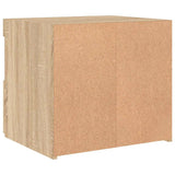 Bedside Cabinets with LED Lights 2 pcs Sonoma Oak 50x40x45 cm 836768