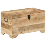 328293 Storage Chest Solid Rough Mango Wood