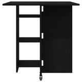 Dinning Table 115 x 70 x 75 cm Engineered Wood Black Oak 8006030