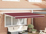 Awning Frame Burgundy 300 x 200 cm Polyester with PU coating 3329523