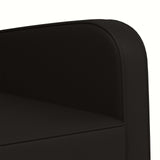 Armchair Black Faux Leather 42043433