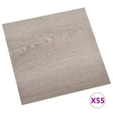 Self-adhesive Flooring Planks 55 pcs PVC 5.11 m Taupe 324648
