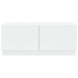 TV Cabinet White Engineered Wood 897335