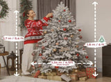 6ft Snow Flocked Artificial Christmas Tree T3398P424886