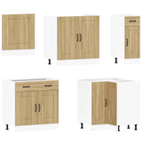 11 Piece Kitchen Cabinet Set "Kalmar" Sonoma Oak Engineered Wood 3314914