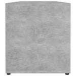 ZNTS TV Cabinet Concrete Grey 120x34x37 cm Engineered Wood 801156