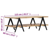 Coffee Table 115x60x40 cm Solid Mango Wood 248094