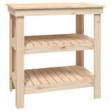 Work Bench 78,5x50x80 cm Solid Wood Pine 823639