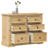 Chest of Drawers Corona 112x48x91 cm Solid Wood Pine 4005677