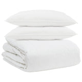 Duvet Set with Pillow 3 pcs White Down Feather 3377035