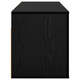 Wall Mounted TV Cabinet Black Oak 100 x 34.5 x 40 cm 881155
