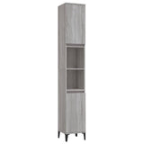 3 Piece Bathroom Cabinet Set Grey Sonoma Engineered Wood 3185549