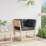 Garden Sofa Armrest with Cushions Solid Wood Pine 844694