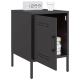Bedside Cabinet Black 36x39x50.5 cm Steel 842910