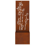 Garden Privacy Screen Rusty 50 x 32 x 150 cm Weathering steel 876454