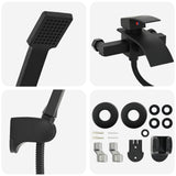 Shower Head Set Black G 1 / 2 inches 42023403
