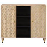 Side Cabinet 90x33x75 cm Solid Wood Mango 358276