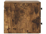 Wall-Mounted Bedside Cabinet Smoked Oak 33 x 34.5 x 40 cm 897965