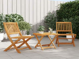3 Piece Folding Garden Dining Set Solid Wood Acacia 3206329