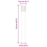 Outdoor Floor Lamps 3pcs Black 110cm Stainless Steel 4006364