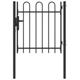 Fence Gate Grey 100 x 100 cm Powder coated steel 42008867