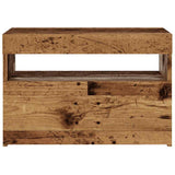 ZNTS TV Cabinet with LED Lights Old Wood 60x35x40 cm Engineered Wood 856309