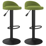 Bar Stools 2 pcs Light Green Velvet 333603